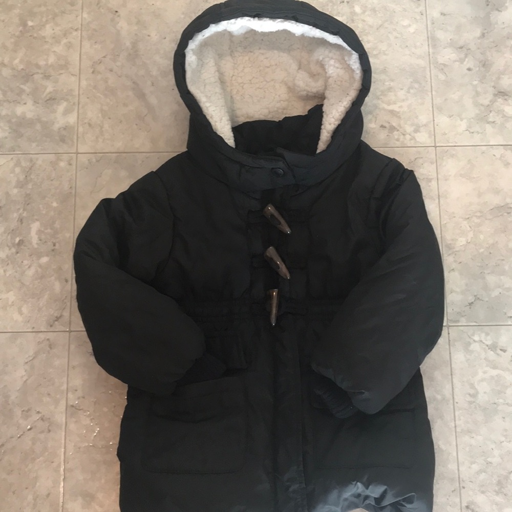 Old navy frost free black 3t girls winter coat
